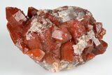 Natural, Red Quartz Crystal Cluster - Morocco #181551-1